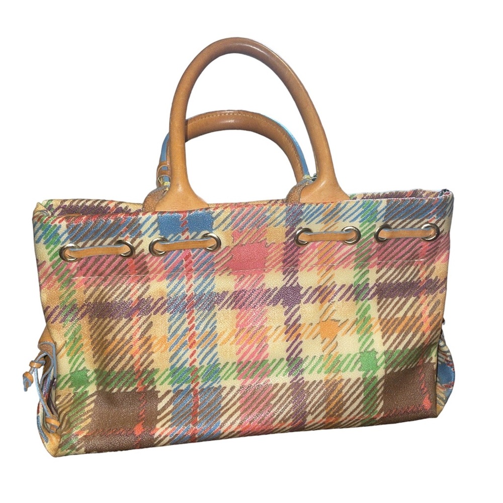 Dooney & Bourke Colorful Plaid Handbag